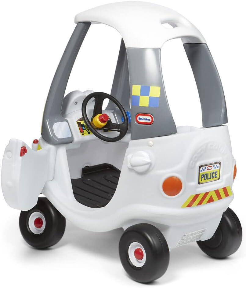 Little Tikes Police Response Cozy Coupe - Ride-On Buggy Toy for Toddlers - with Working Door, Removable Floor & Horn - Encourages Creative Play - for Ages 18 Months to 5 Years image number 2