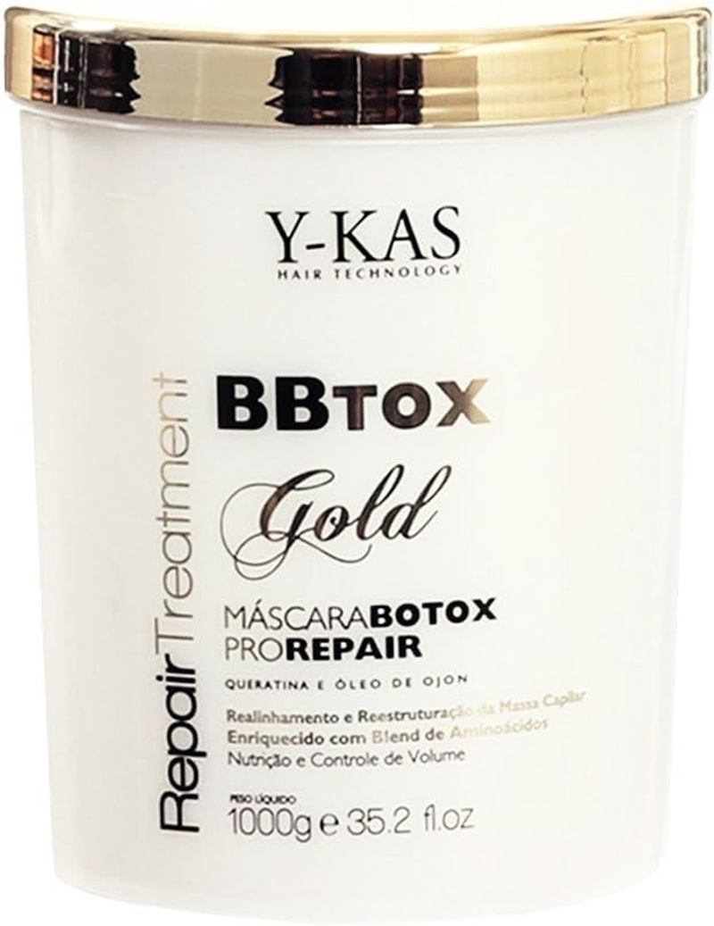 Y-Kas BBTOX Gold Hair Repair Treatment Pro Repair Mask Keratin and Ojon Oil 1KG image number 5