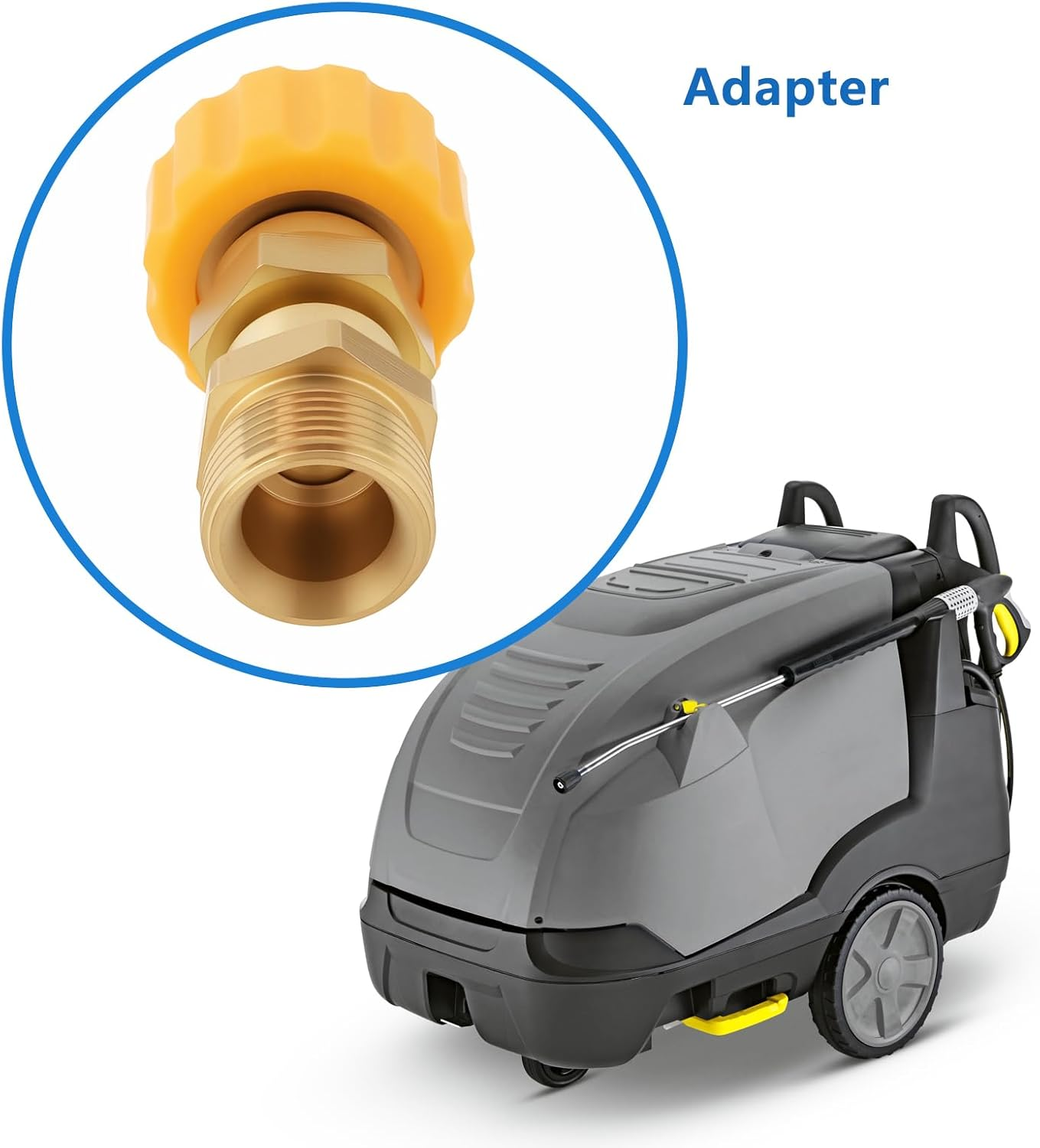 Pressure Washer Adapter TR22 IG Easy Lock to M22 AG Compatible with K&auml;rcher HD HDS Prohd Series with TR22 Easy!Lock Thread image number 5