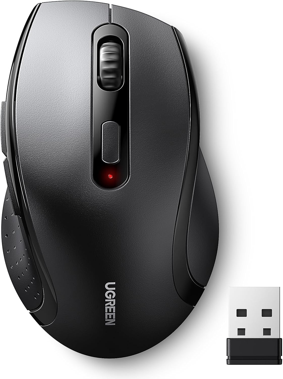 UGREEN Wireless Ergonomic Mouse, 2.4G USB, 1600 DPI Optical Tracking, Silent Mice, &le;40Db, 12-Month Battery Life for Laptop, Macbook, Chromebook image number 1