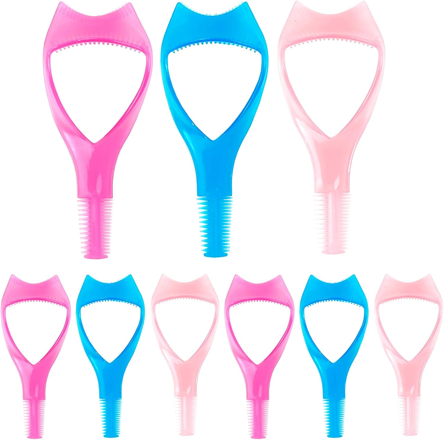 RONYOUNG 9PCS 3 in 1 Eyelashes Tools Mascara Shield Applicator Guard Eyelash Guide for Makeup, 3 Colors image number 4