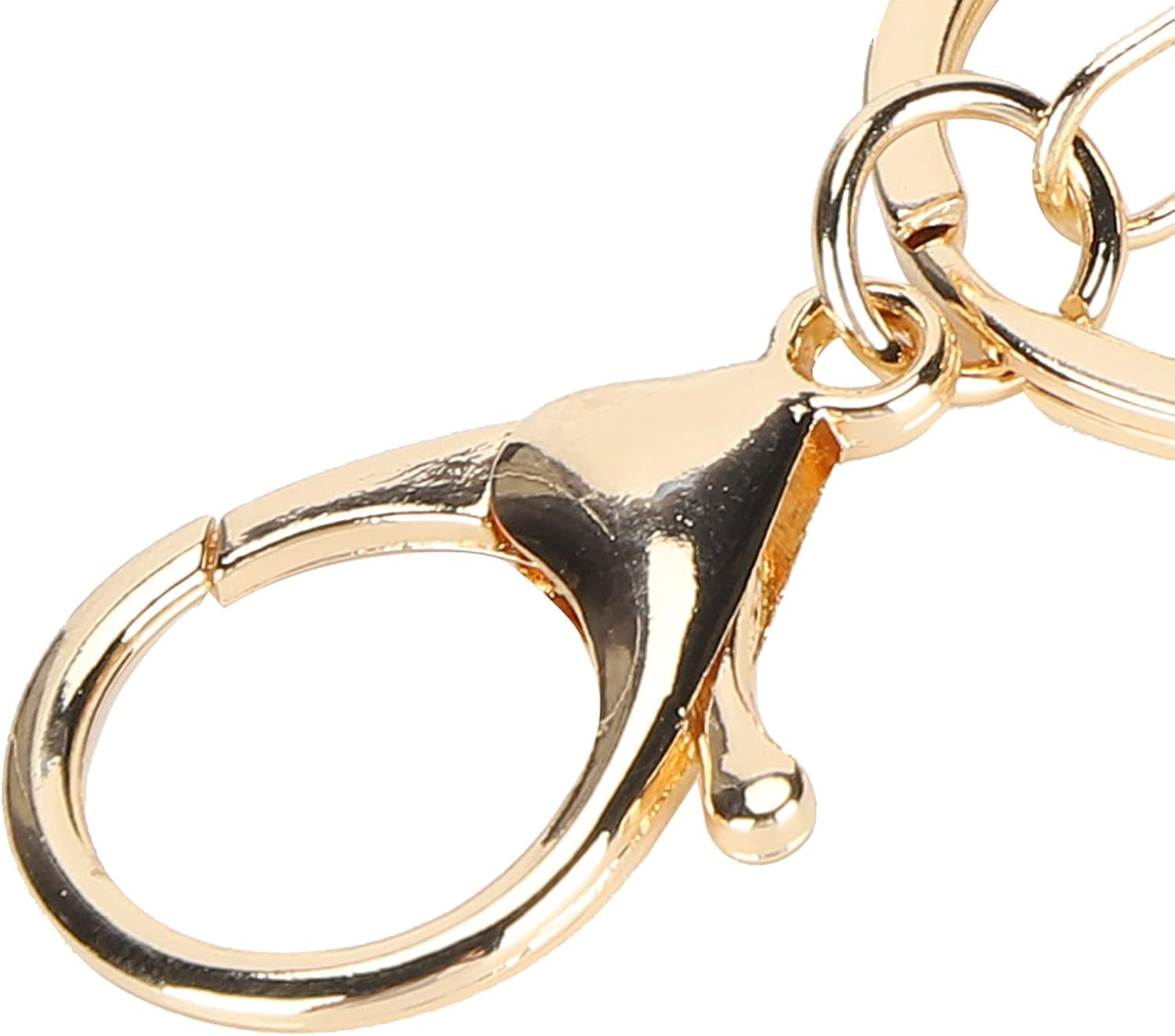 Rhinestone Koala Keychain Koala Bear Gift Metal Pendant Small Alloy Gold Crystal Necklace Keyring Petite Little Miniature Tiny Beaded Trim image number 4