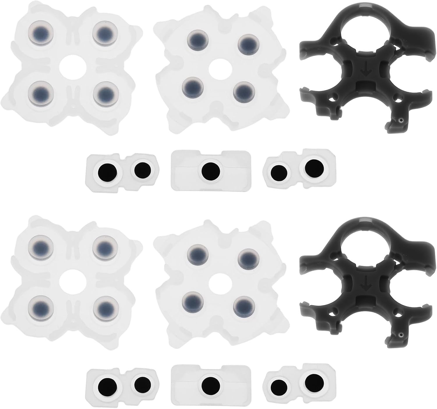 LT Easiyl 2 Sets Controller Rubber Silicone Button Pads Compatible with Playstation 5 2St Generation image number 4