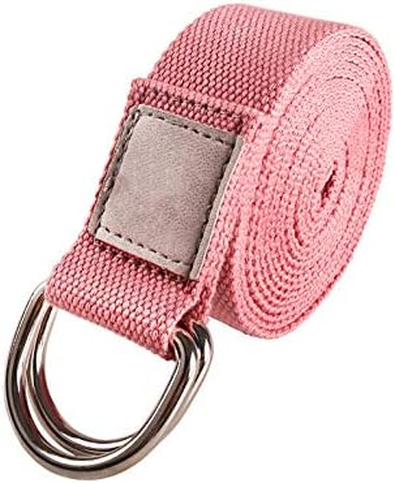 XINYUICEAN Yoga Strap Belt,Cotton Yoga Strap with Adjustable D-Ring Buckle,Yoga Belt for Stretching Yoga Exercise, Stretch Band for Pilates Workouts Yoga Fitness Improves Sitting