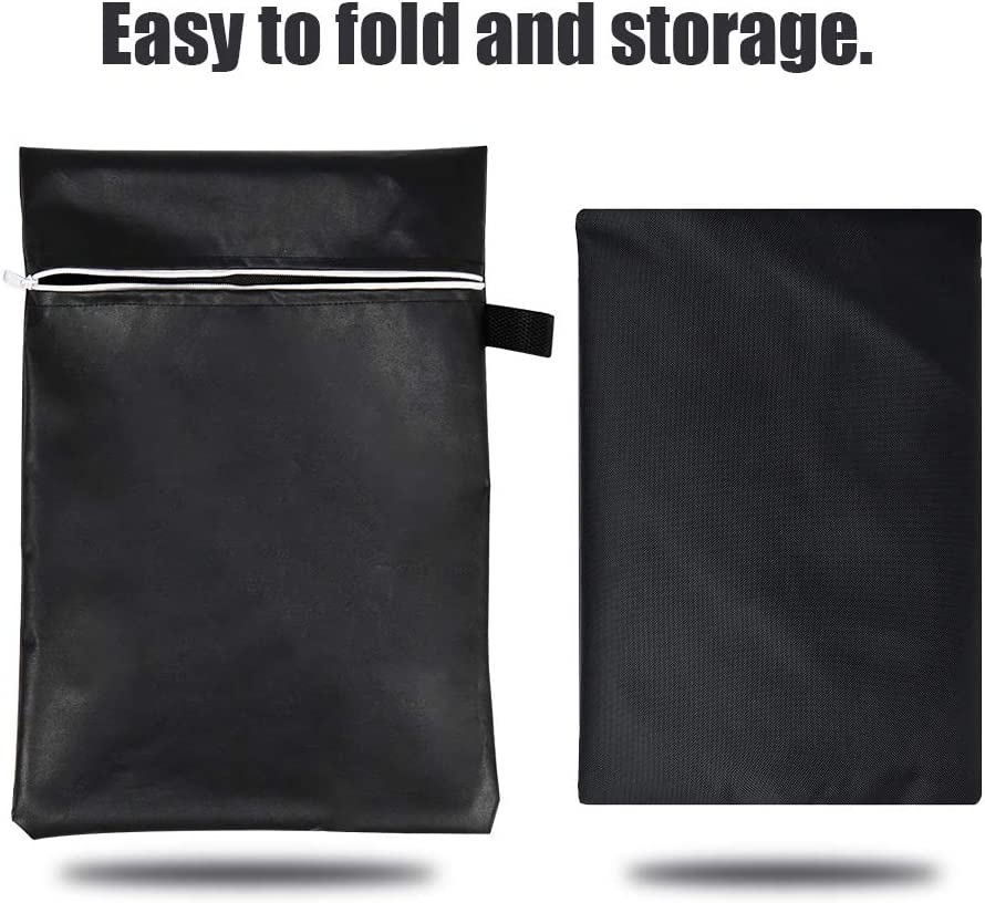 Valuehall Fire Pit Cover Waterproof 600D Outdoor Bowl Table Cover round Fire Pit Cover Patio Protective Cover V7084B (40 Inch) image number 5