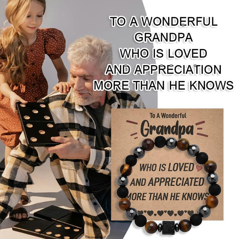Dad Bracelet from Daughter Son Daddy Fathers Day Appreciation Gifts for Dads Birthday Gift Bracelets Wedding Gifts for Dads - Dad Bracelet From Daughter image number 4