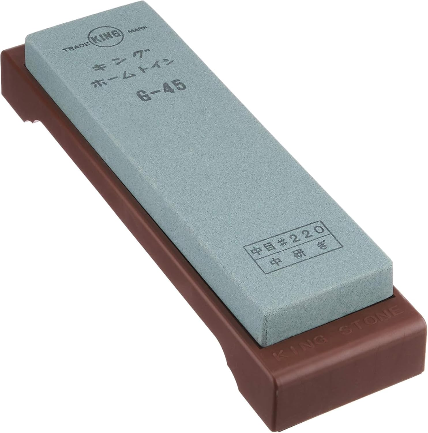 King Matsunaga Stone Co. Home Sharpening Stone G-45#220 (Japan Import) image number 1