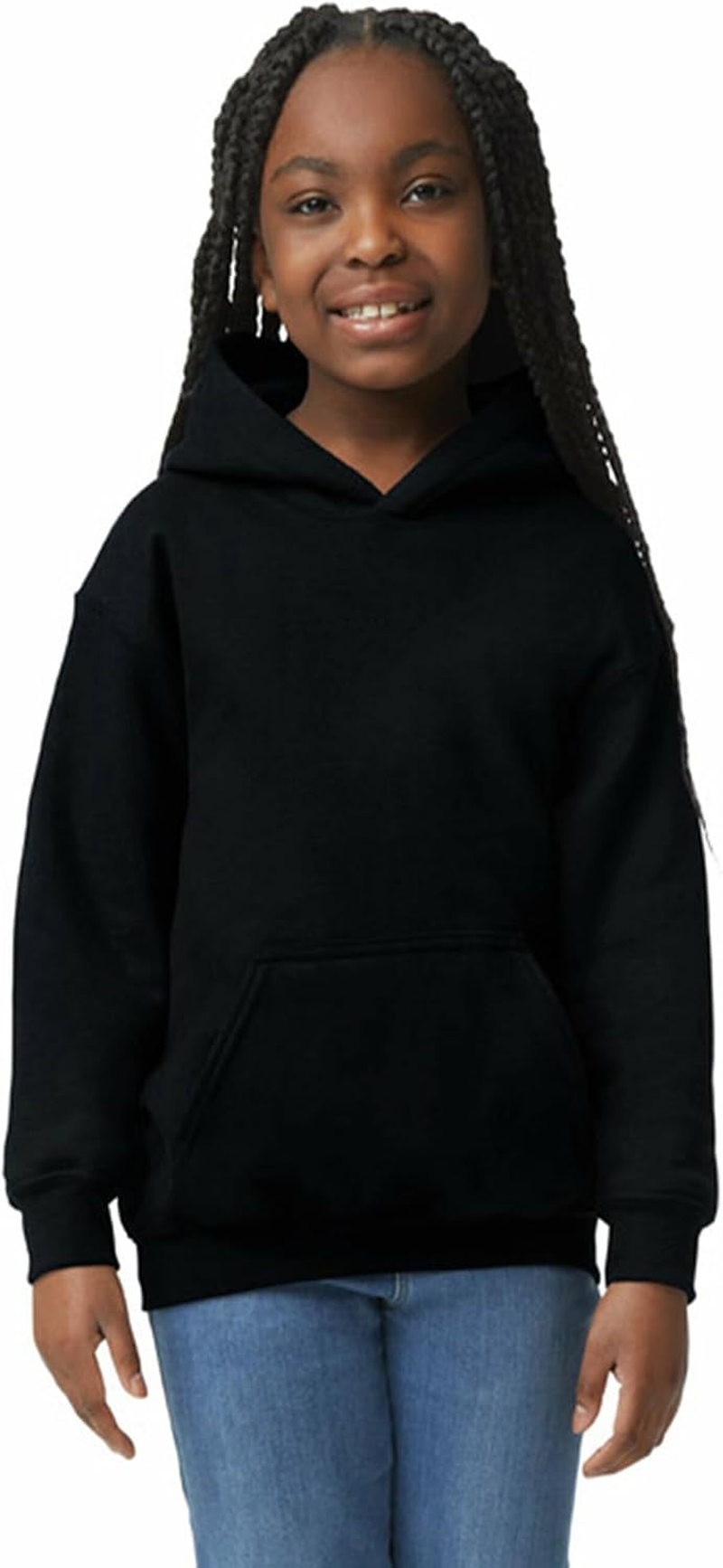 Gildan Youth Hoodie Sweatshirt, Style G18500B image number 2