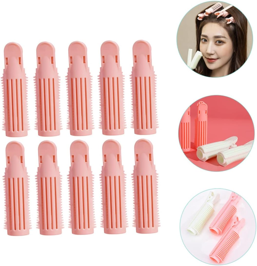 10Pcs Hair Volume Clip for Short Hair Fluffy Root Clip Curling and Styling Tool for Bangs Pink - Light Green image number 4