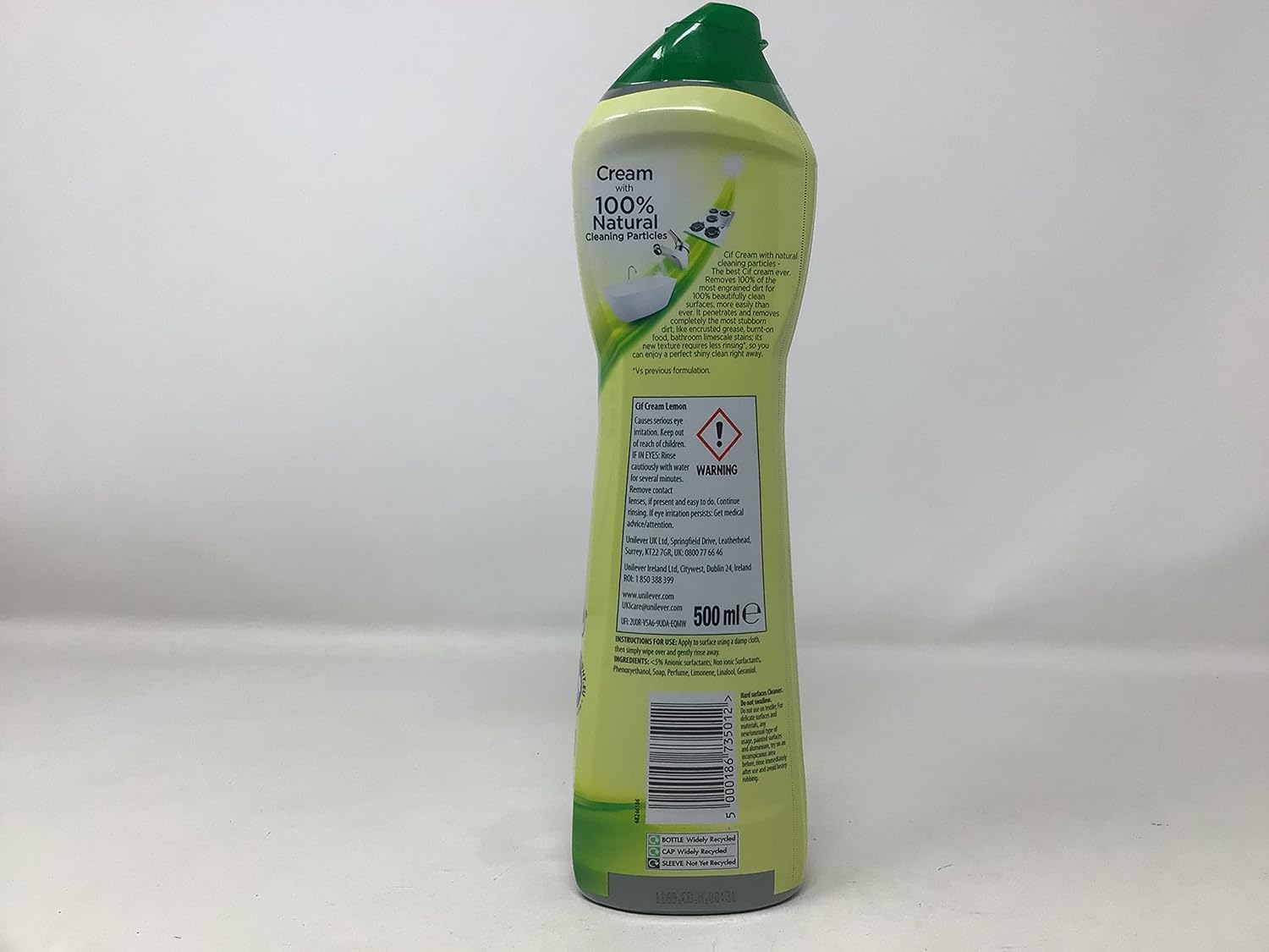 Cif Professional Cream Cleaner Lemon 500Ml Ref 84848 image number 2