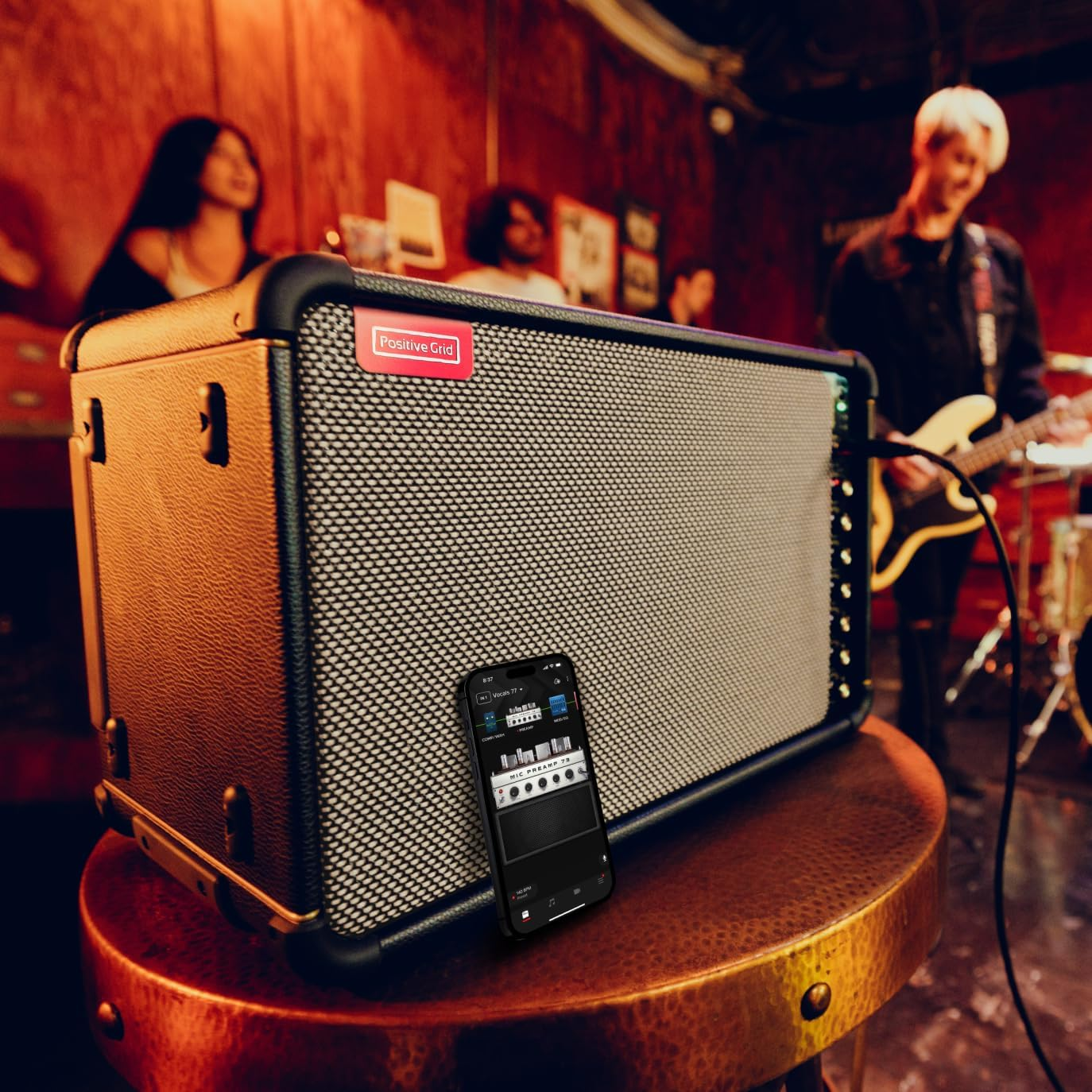 Positive Grid Spark Live Smart Guitar Amp, Multi-Channel PA System & Bluetooth Speaker All-In-One for Guitar, Bass, Vocals, Keyboards and More. image number 5