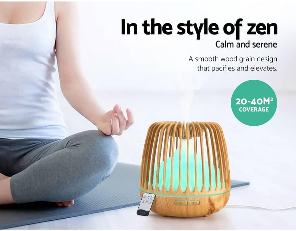 Devanti Aroma Diffuser 500Ml Essential Oil Ultrasonic Air Humidifier