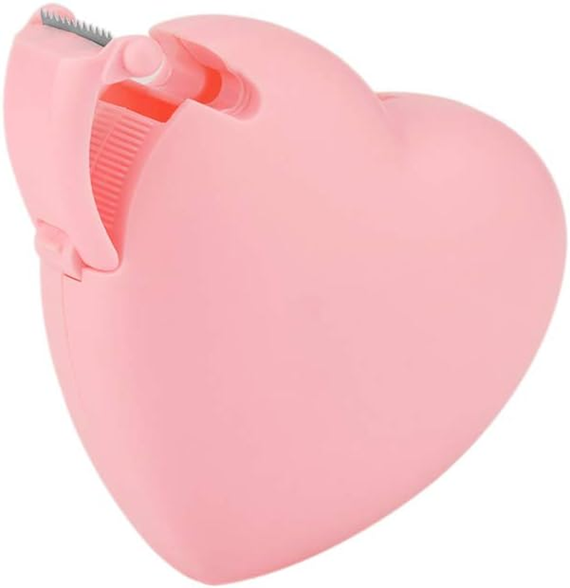 Morelian Eyelash Extension Tape Dispenser, Makeup Brush Cutter Refill Tool, Pink Portable Pe+Metal, Easy Daily Use, for Professional with Cute Description