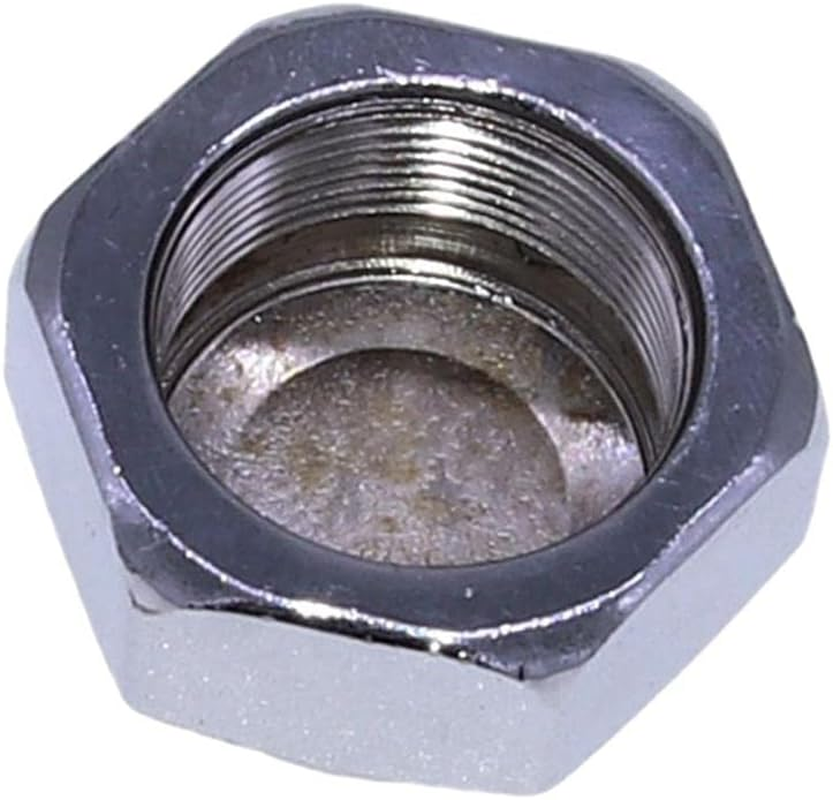 Fork Steering Stem Nut Caps,Motorcycle Parts,Silver,Motorbikes Supplies CNC Triple Tree Clamp Nut Caps Bolt Caps for Crf50 image number 5