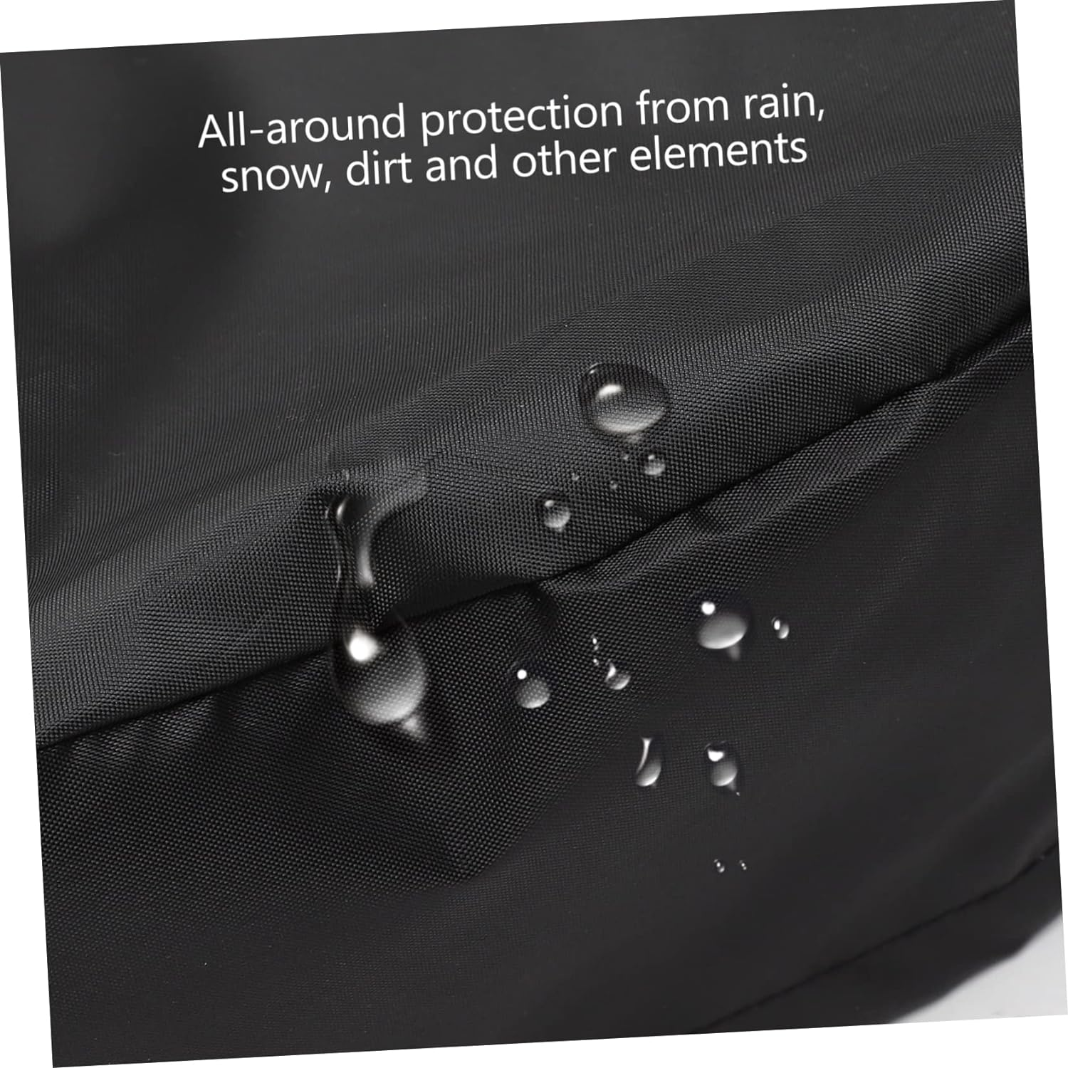 Oxford Cloth Cover with Drawstring, Waterproof Outdoor Rain Bucket Cover for Garden Water Tank, 210D Black Dustproof Seal Lid Protector 65X10Cm Random Color image number 3