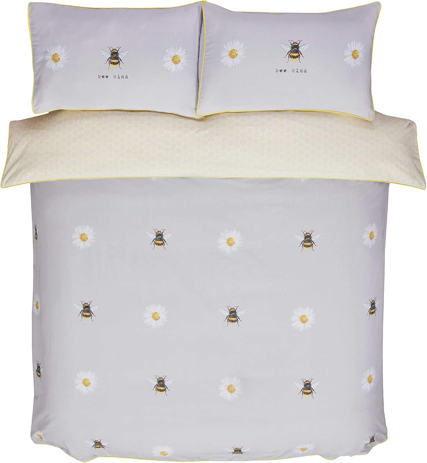 Rapport Home Furnishings Bee Kind Duvet Set Double Multi, Multicolour image number 1