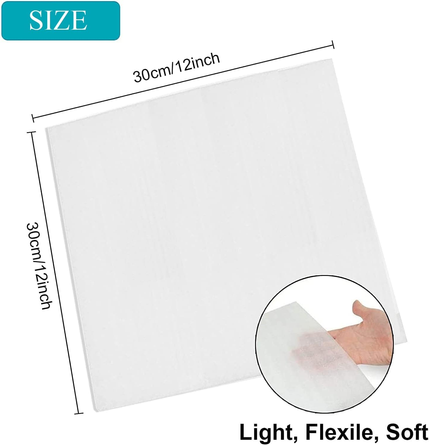 100 Pack 12&rdquo;X12&rdquo; Foam Wrap Sheets for Packing Storage Shipping Moving Supplies, Cushion Foam Wrap Packing Foam for Dishes, China, Glass and Furniture 100 Pack - White 100 Pack image number 2