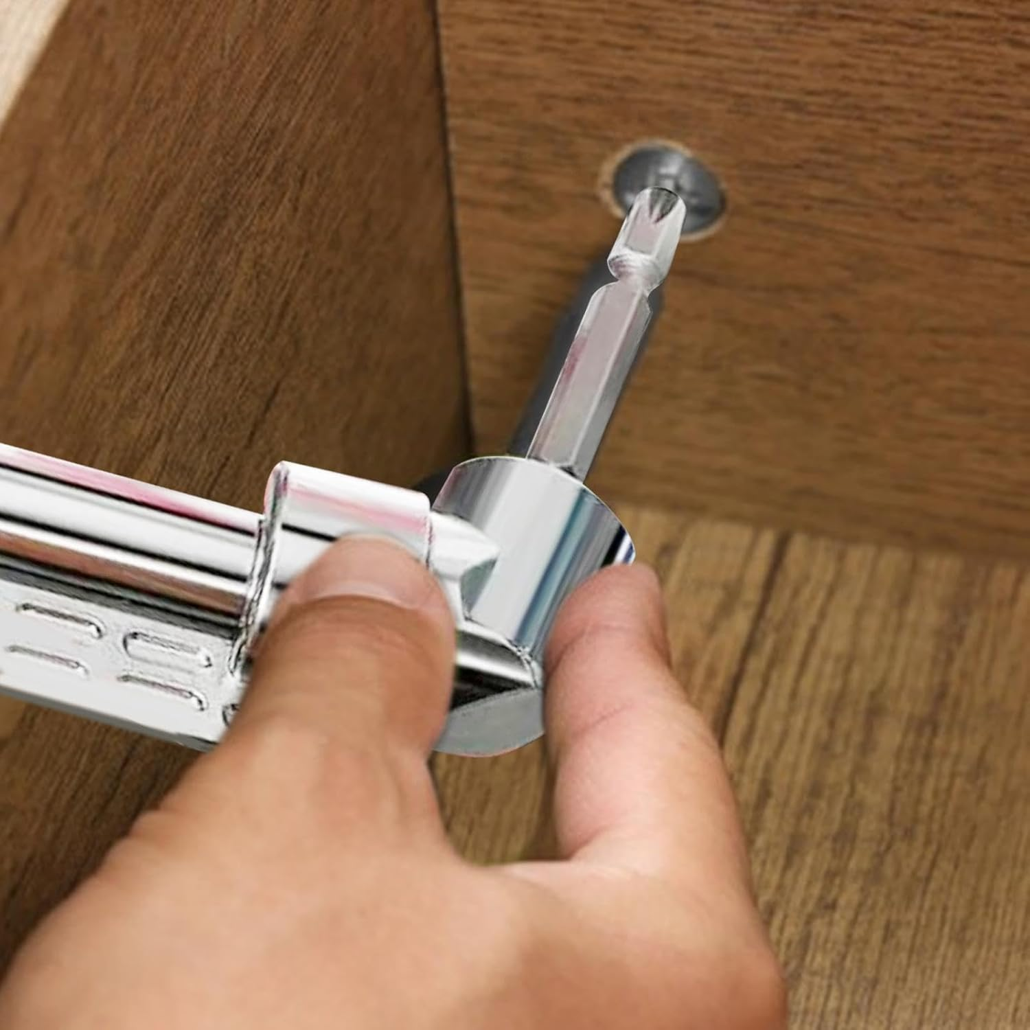 Acunny Right Angle Drill, 90 Degree Drill Accessory - 105&deg; Square Drill Bit Set Right Angle Screwdriver Set | Drill Accessories Power Tools Multifunctional Drill Set For - Set Long B image number 5