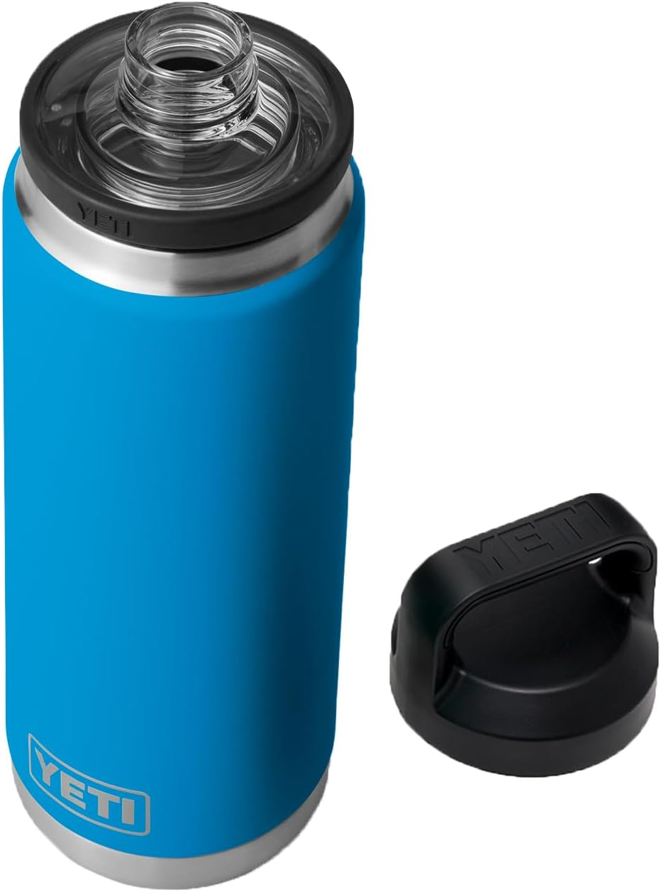 YETI Rambler 26 Oz Bottle, Vacuum Insulated, Stainless Steel with Chug Cap, White