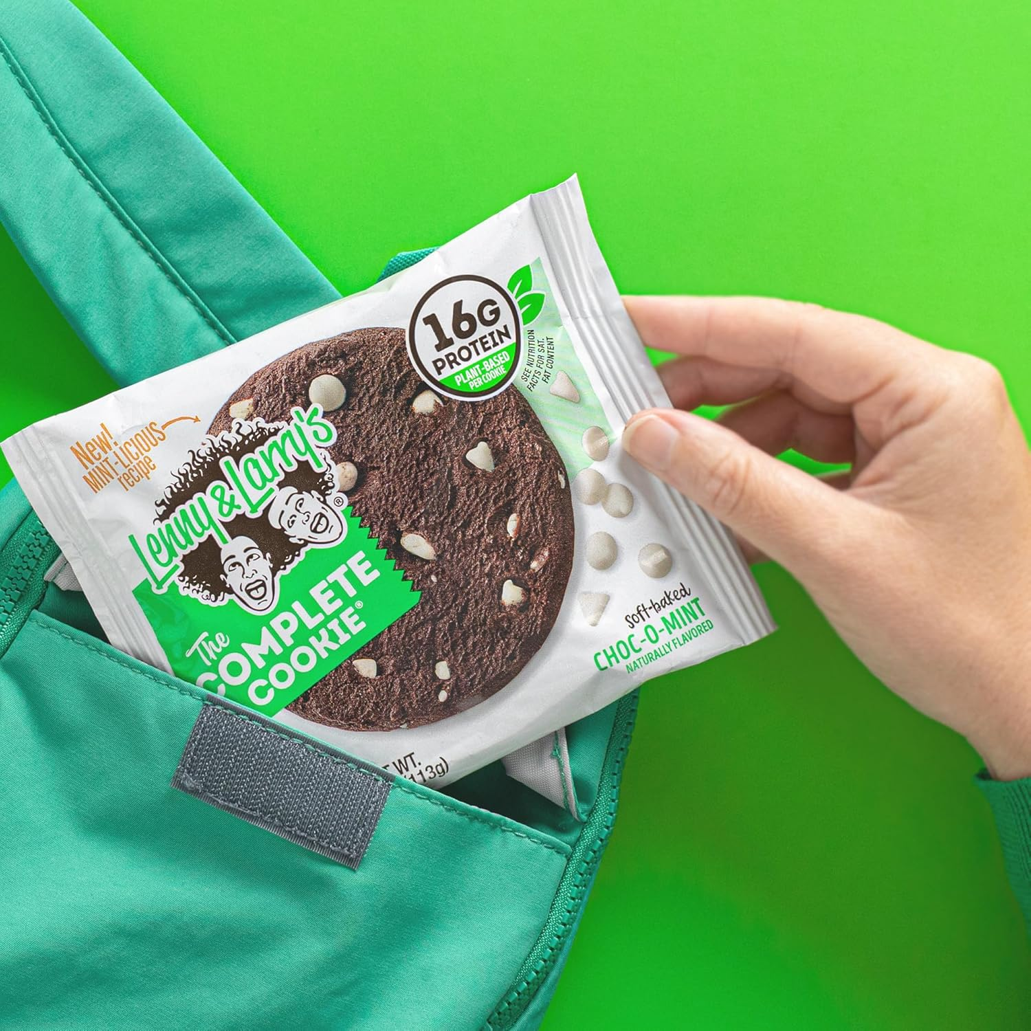 Lenny & Larry'S Choc-O-Mint Complete Cookie 12 Bars, 1.356 Kilograms image number 3