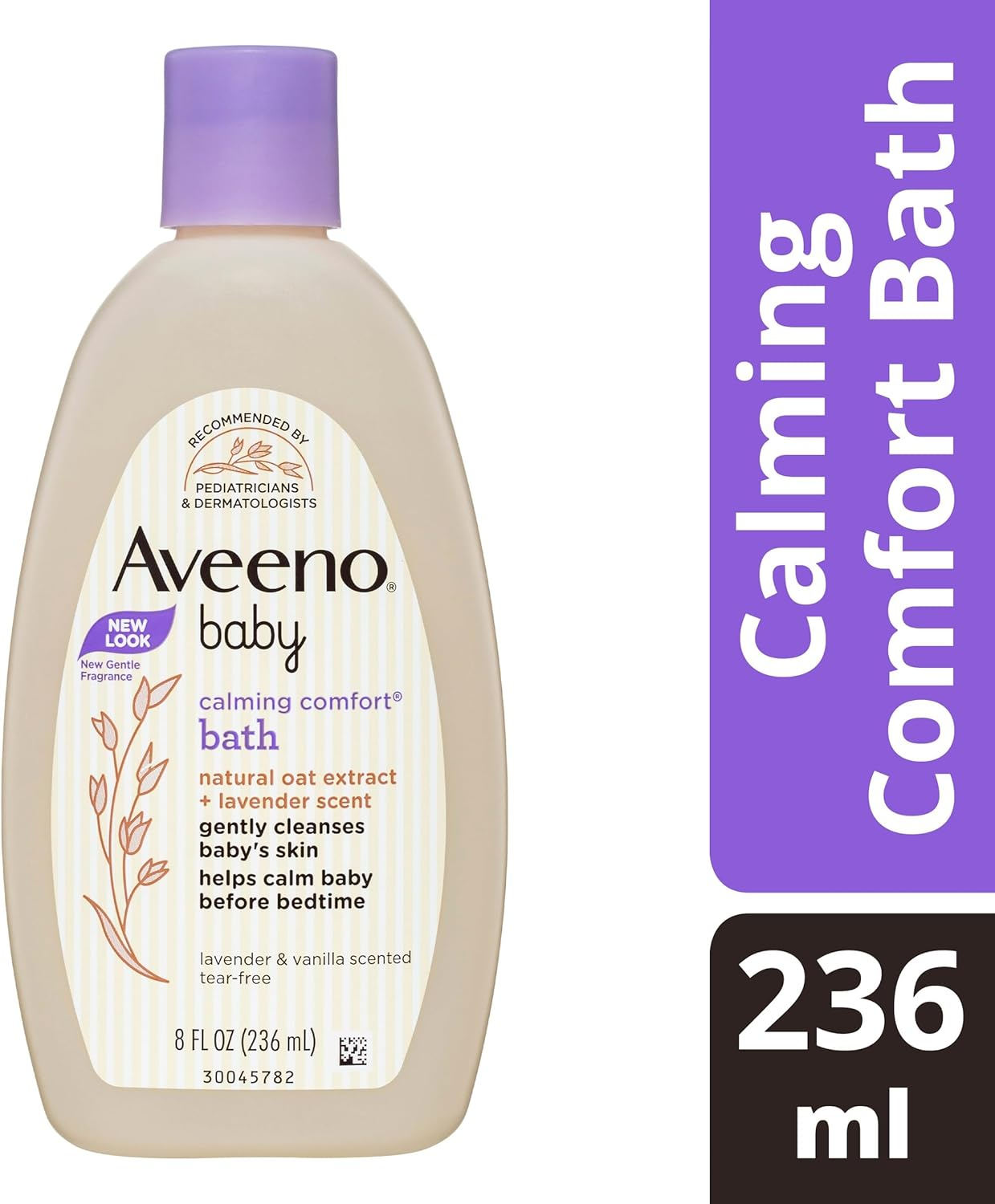 Aveeno Baby Calming Comfort Lavender and Vanilla Scented Sensitive Bath Wash 236Ml | Suitable for a Baby'S Delicate Skin| Soap & Tear Free| image number 1