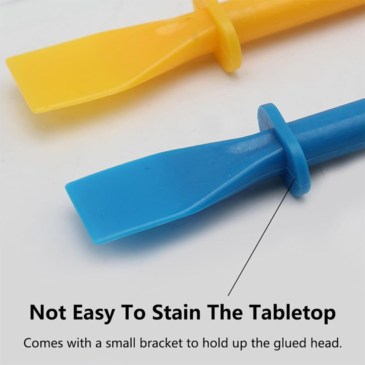 Glue Applicator,Leather Craft Tools,Leather Glue Paint Tool Colored Glue Smears Sticks,Silicone Glue Smear Sticks Plastic Paint Scraper,For Handmade DIY Pu-Leather Craft Tool (10, Assorted)