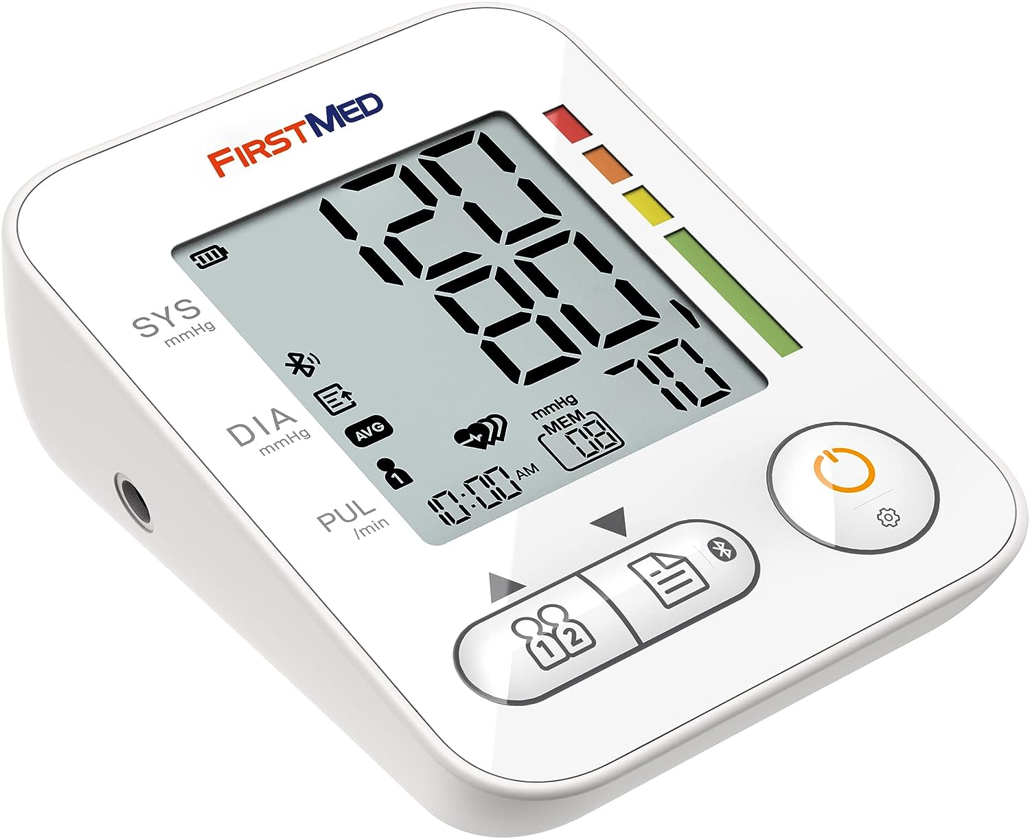 Firstmed Bluetooth Backlit Digital Blood Pressure Monitor Machine Upper Arm Automatic Sync with Apple Health Google Fit image number 5