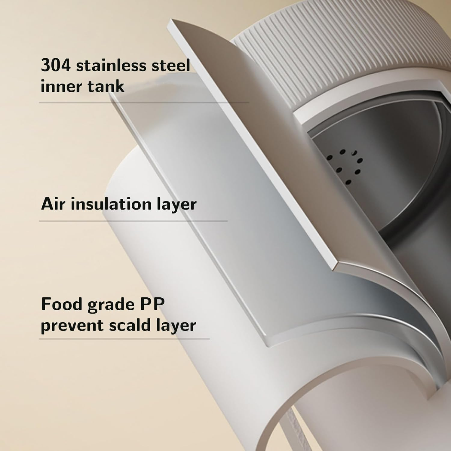 Bewinner USB Rechargeable Travel Electric Kettle 350Ml, Battery Powered Hot Water Boiler for Tea Coffee, Portable Cordless Cup for Car, Camping, Outdoor Use image number 1