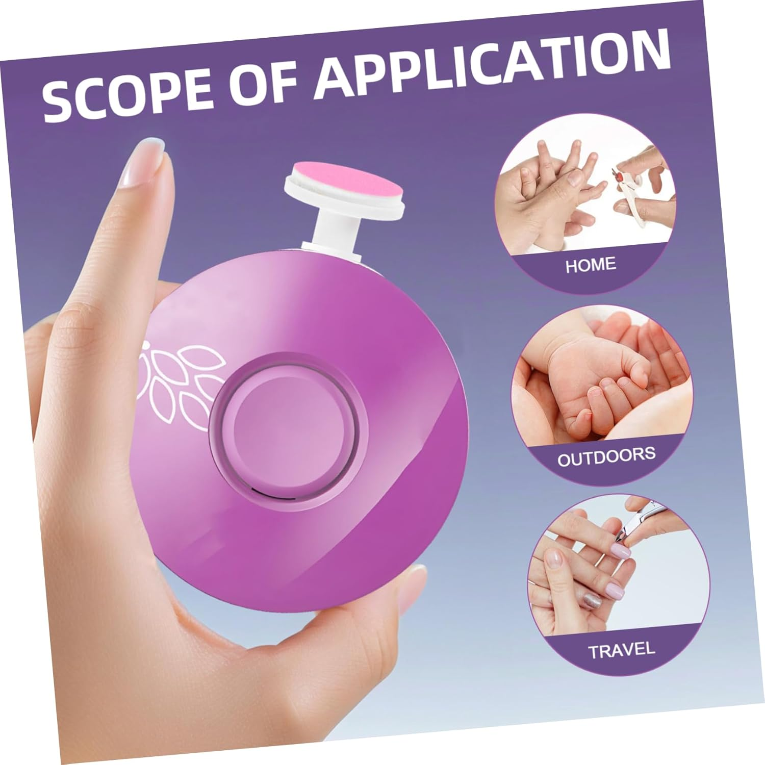 IWOWHERO 6Pcs Universal Nail Grinding Replacement Heads Fine Nail Polish Grinding Heads for Safe Electric Nail File Replacement image number 3