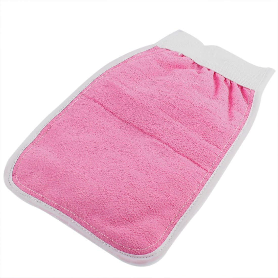 Ruilogod Mesh Pouf Nylon Dual Side Exfoliating Shower Bath Glove Cleaner Pink image number 2