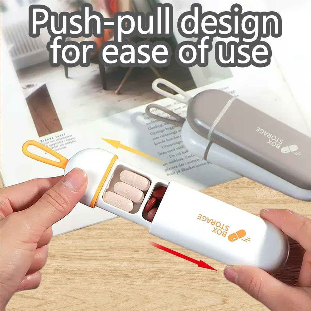 3 Pcs Travel Pill Case, Portable Daily Medicine Box, 3 Compartments Portable Pill Case, Small Size Compact Moisture Proof Pill Box for Vitamins, Medications, Fish Oils, for Travel & Daily Use image number 5