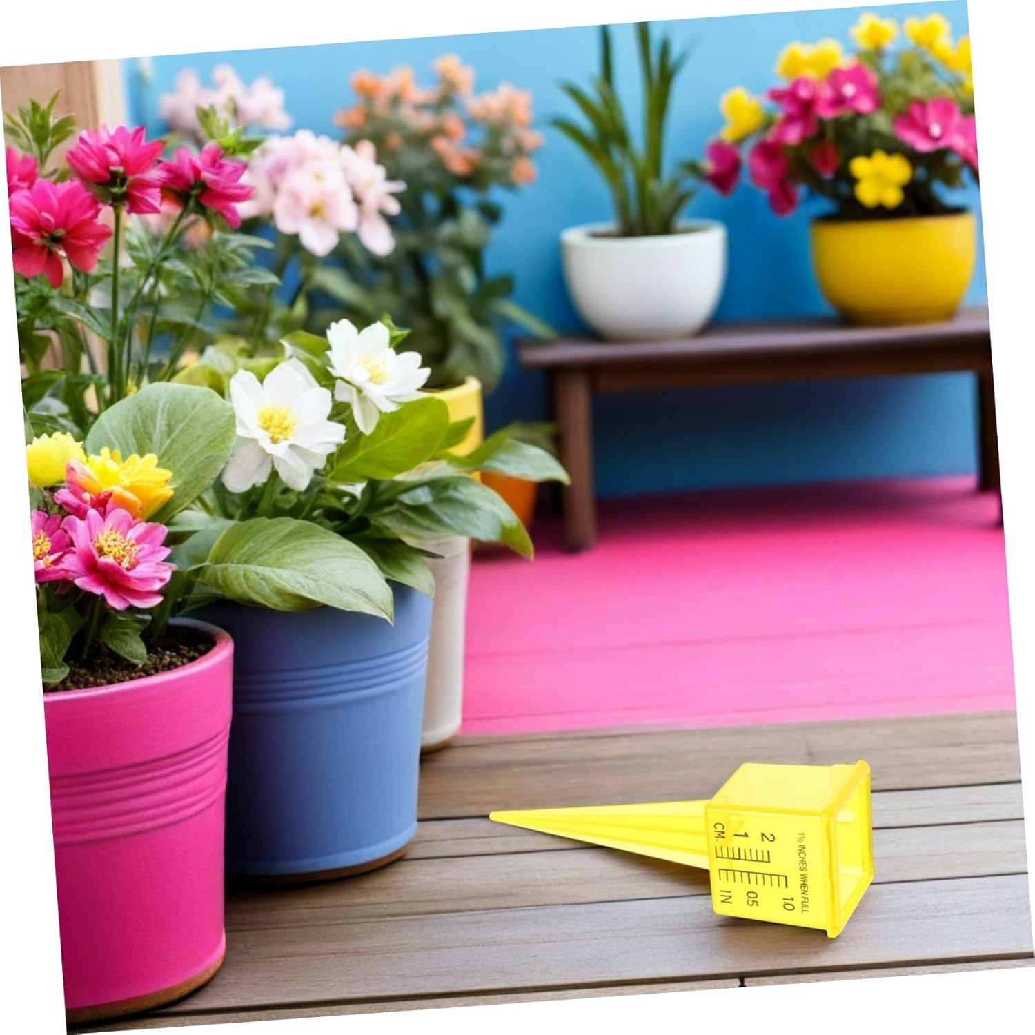 20Pcs Wide Mouth Rain Gauge for Garden Dual Scale Outdoor Water Measuring Tool for Lawn Sprinkler and Rainfall Monitoring Landscape Irrigation image number 3