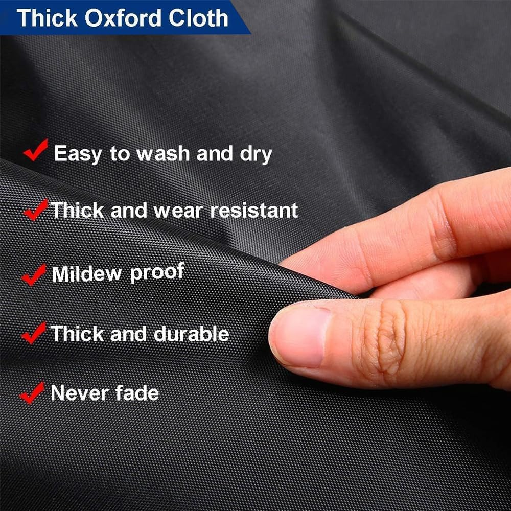 Shkalacar 2-Piece 18-20 Inch Sun Protection Tyre Covers, 190T Oxford Fabric Tyre Rim Protector with Elastic Strap and Hook Design, Waterproof Wheel Protective Cover for Car, SUV (Silver, S) image number 2