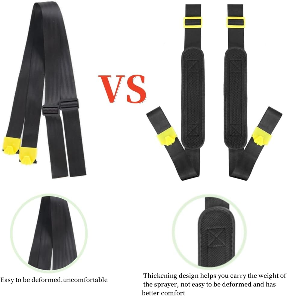 1 Pair Backpack Sprayer Straps Replacement,Most Backpack Sprayer Fits Solo Fimco Greenwood,Thickened Sponge Adjustable Backpack Sprayer Shoulder Strap with Flat Hook Accessories (Round Hook) image number 4