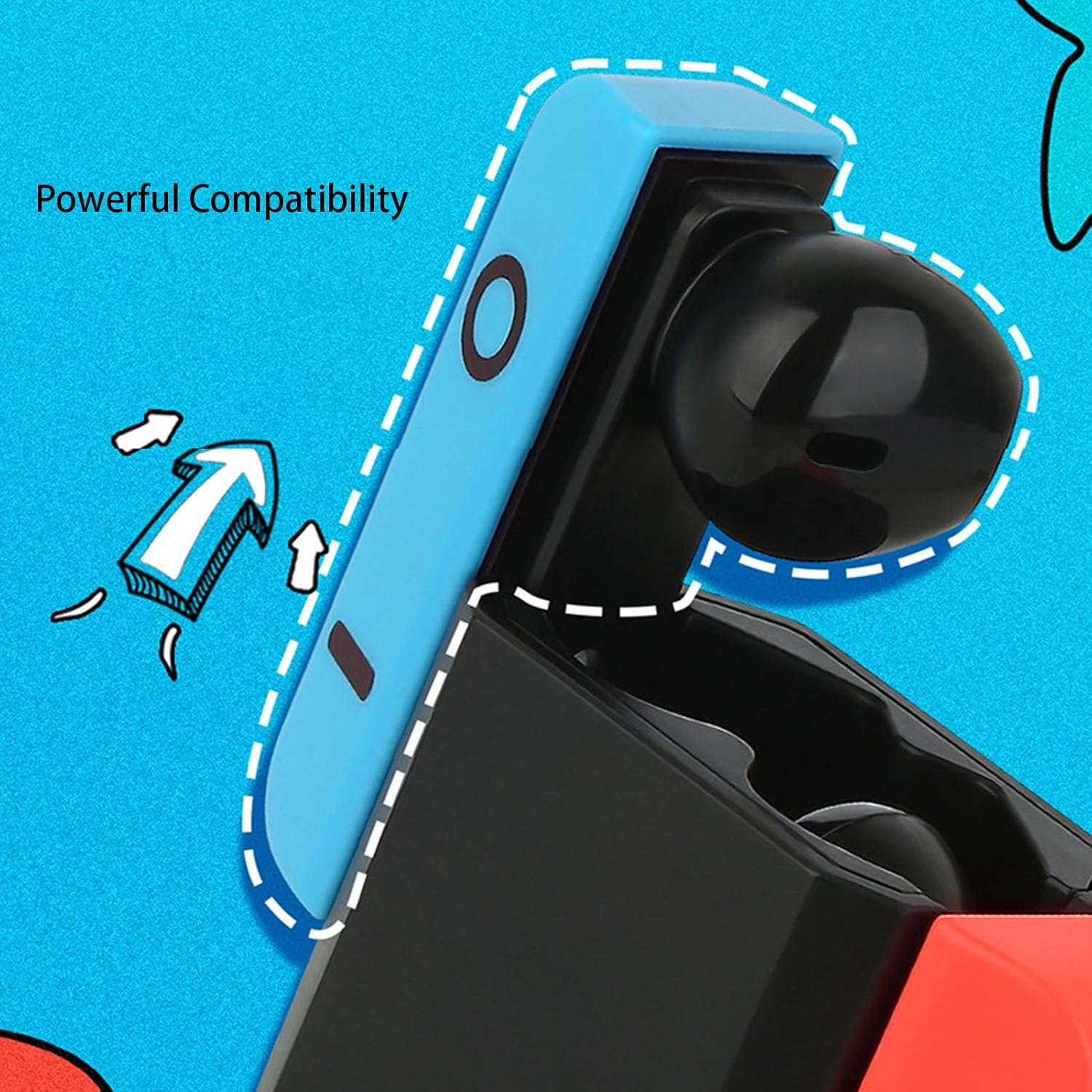 Plyisty Wireless Earbuds for Games, Bluetooth 5.4 In-Ear Earphones with Charging Case, Active Noise Cancelling, Low Latency, Stable Connection, Balanced Sound image number 4