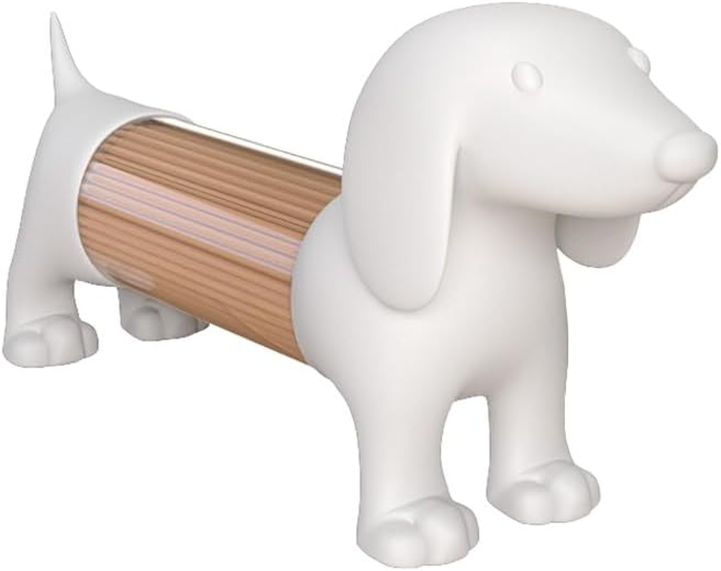 Balvi Tpick Holder Teckel White Colour Shaped Dog Acrylic/Pvc Plastic image number 1