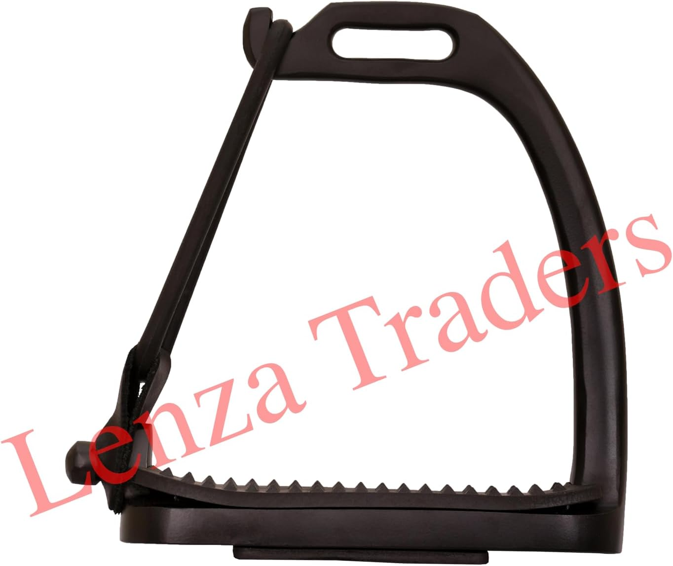 Peacock Matte Black Safety Stirrups S Steel with Black Treads Horse Stirrups Equestrian Safety Riding Adults/Childerns image number 6