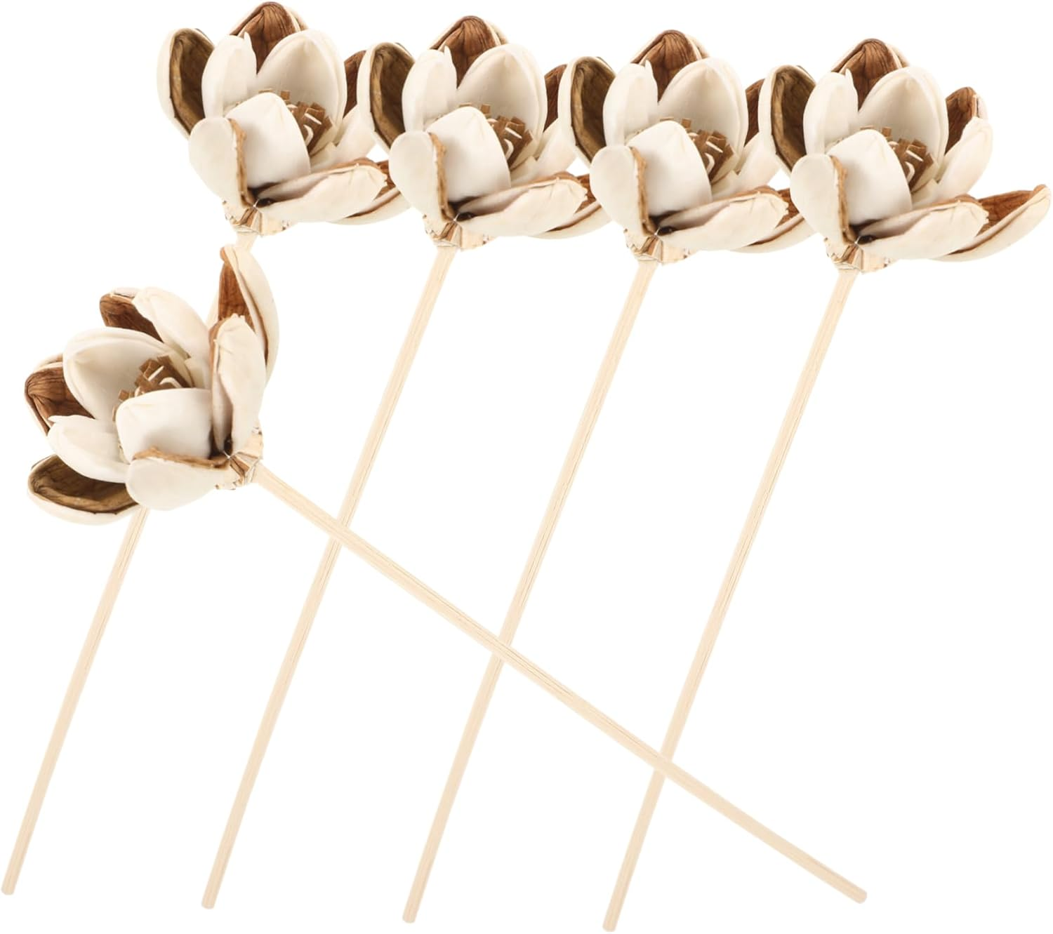 SEWACC 10Pcs Natural Flower Diffuser Sticks Aromatherapy Oil Fragrance for Home Scent Diffuser Bottles image number 1