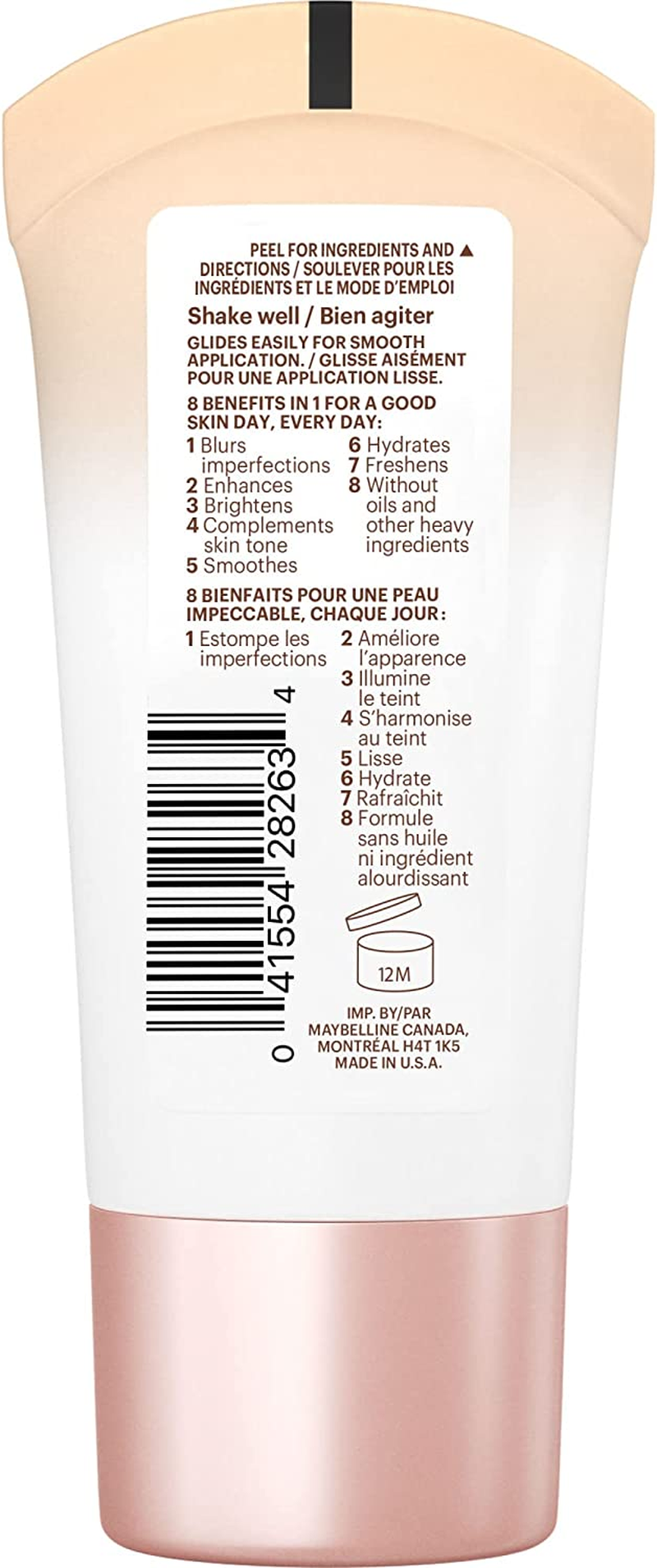 Maybelline New York Dream Fresh BB Cream, Light/Medium, 1 Fluid Ounce (Packaging May Vary) image number 1