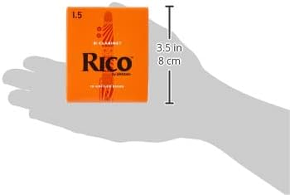 Rico by D'Addario Bb Clarinet Reeds, Strength 1.5, 10-Pack image number 1