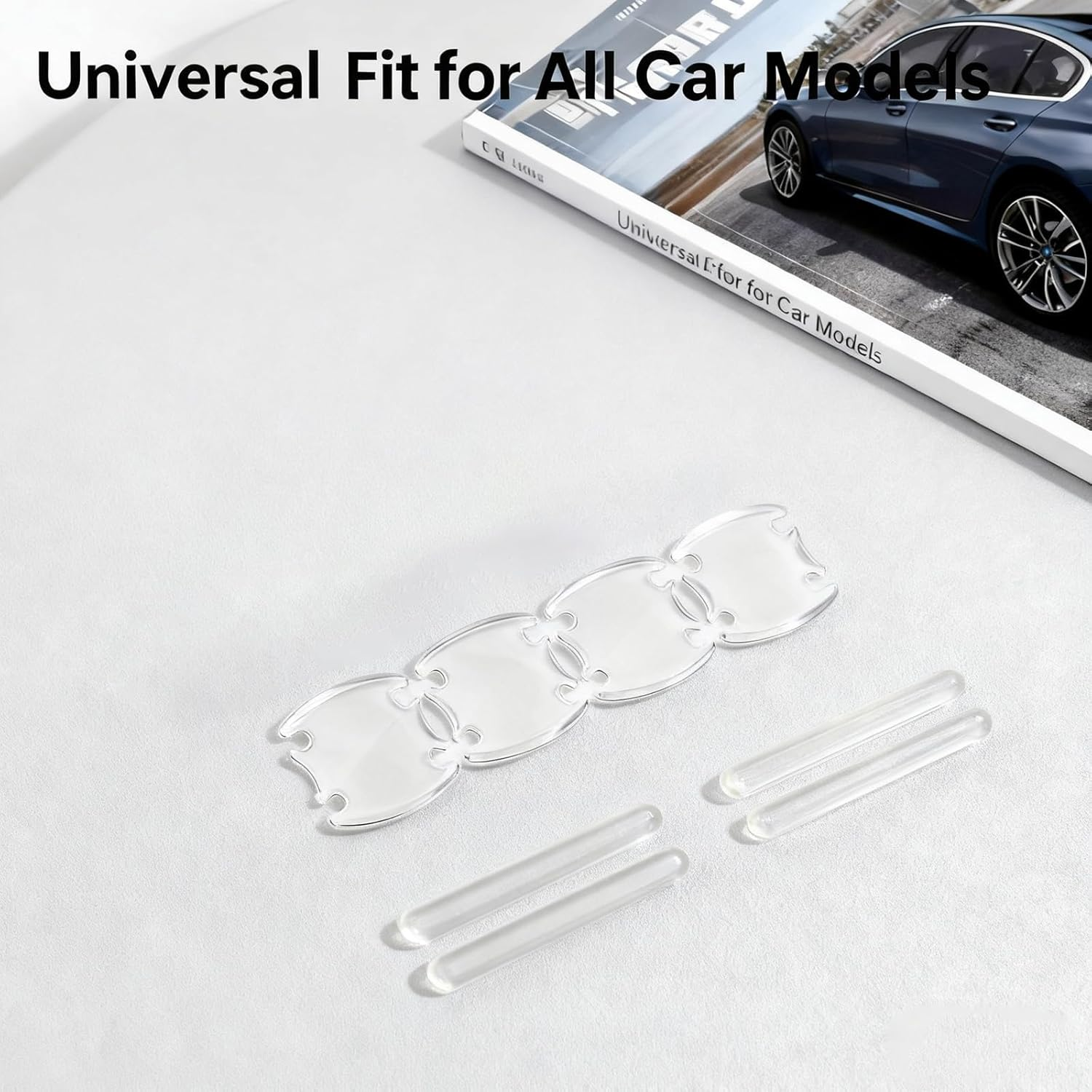 8 Pieces of Car Door Edge Protector, Transparent Car Door Handle Protector, Doors Handle Protector for Cup Protection, Easy to Install Suitable for Most image number 6