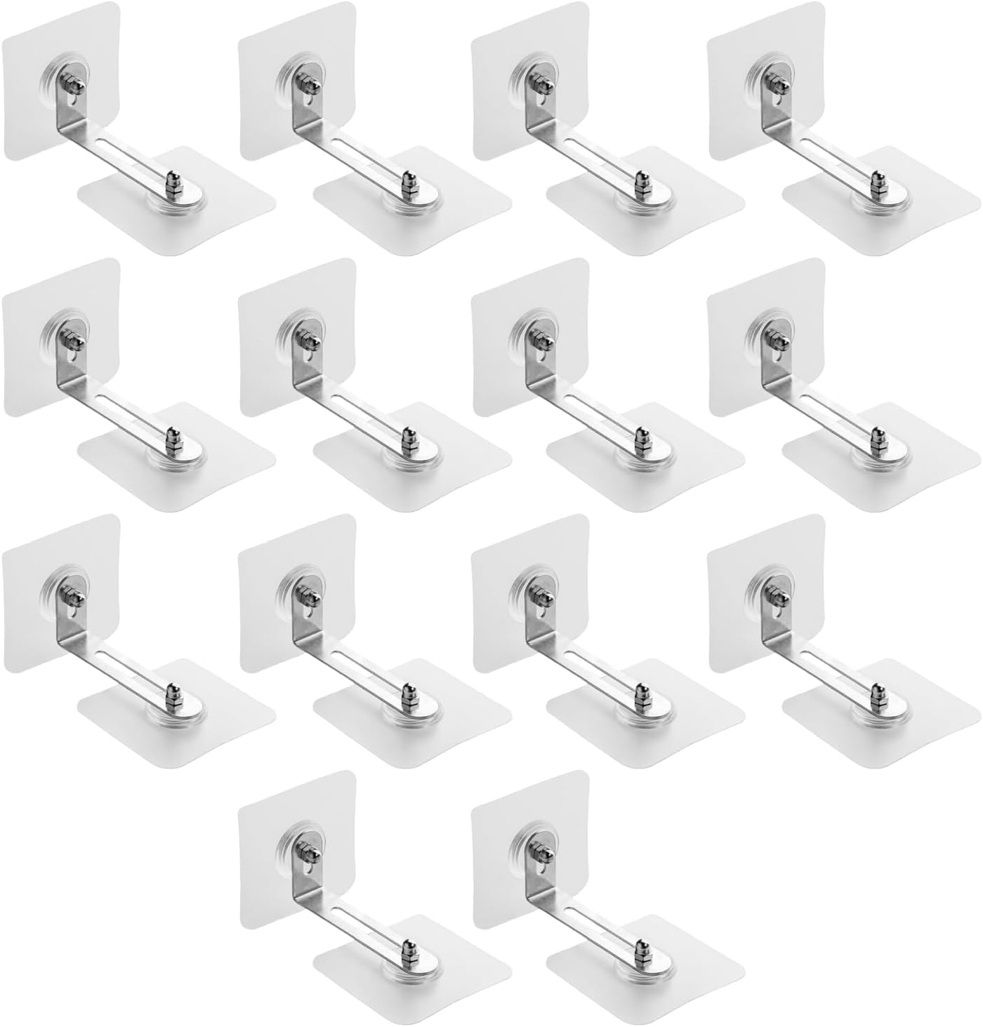 14 Pairs Furniture Anchor Anti-Tip Protection No Drill Wall Anchor Baby Proofing Kit, Heavy-Duty Self-Adhesive Design, Adjustable Safety Straps for Childproof Home & Multi-Surface Furniture &ndash; Haheihei image number 2