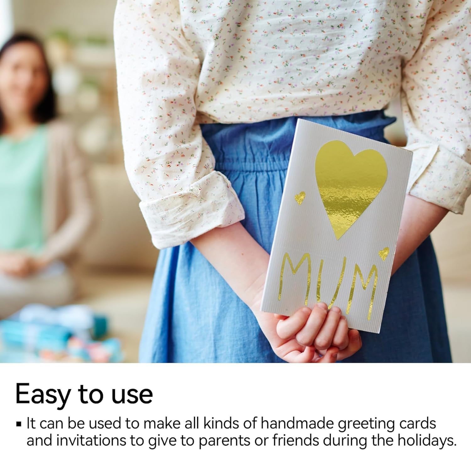 Reflective Gold Foil Paper Metallic Cardstock Shimmer, 30 Sheets A4 250GSM Shimmering Sheet for Cardmaking Scrapbook Poster Cardboard Party Decor DIY Craft