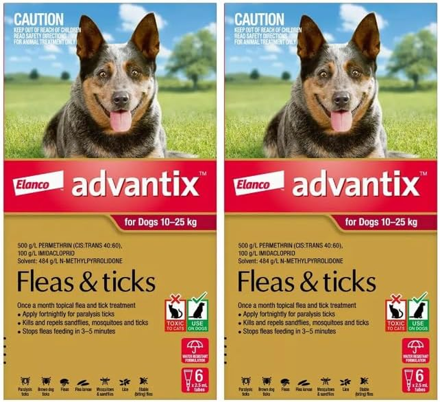 Advantix for Large Dogs 10 to 25Kg Red 12 Pack