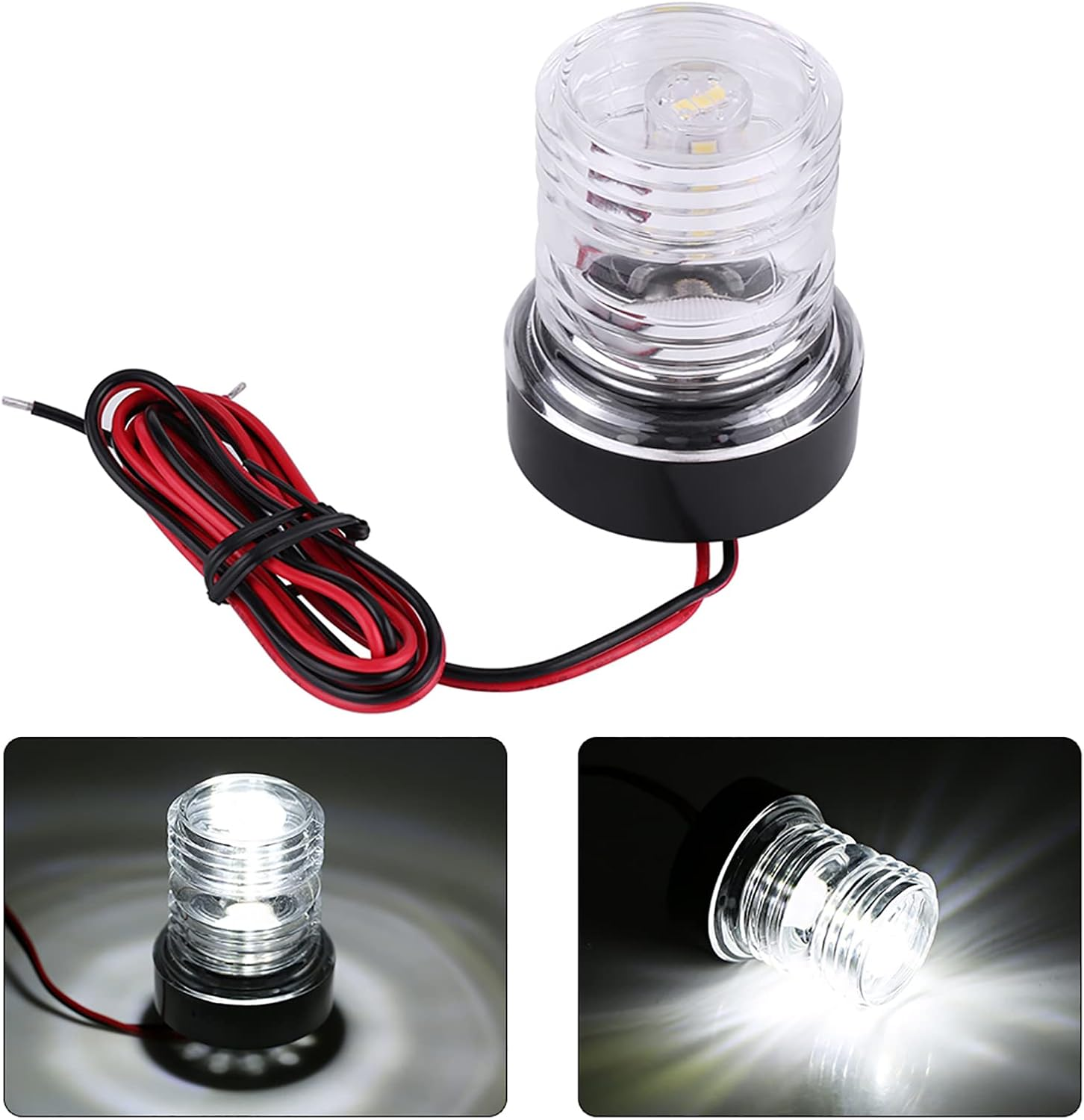 MARINE BOAT YACHT NAVIGATION ALL round WHITE LED ANCHOR LIGHT WATERPROOF image number 4