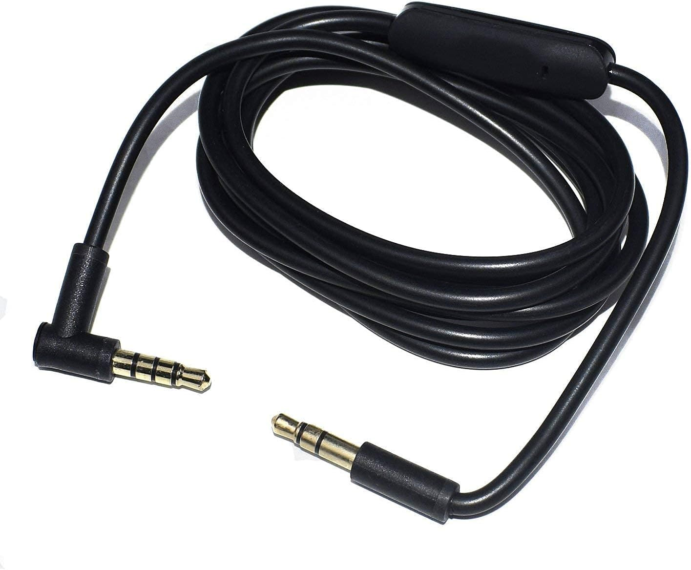 Replacement Extension Audio Cable Cord with Inline Remote & Mic Compatible with Beats by Dr. Dre Solo Studio Wireless Pro Detox Mixr Executive Pill Headphones (Black)