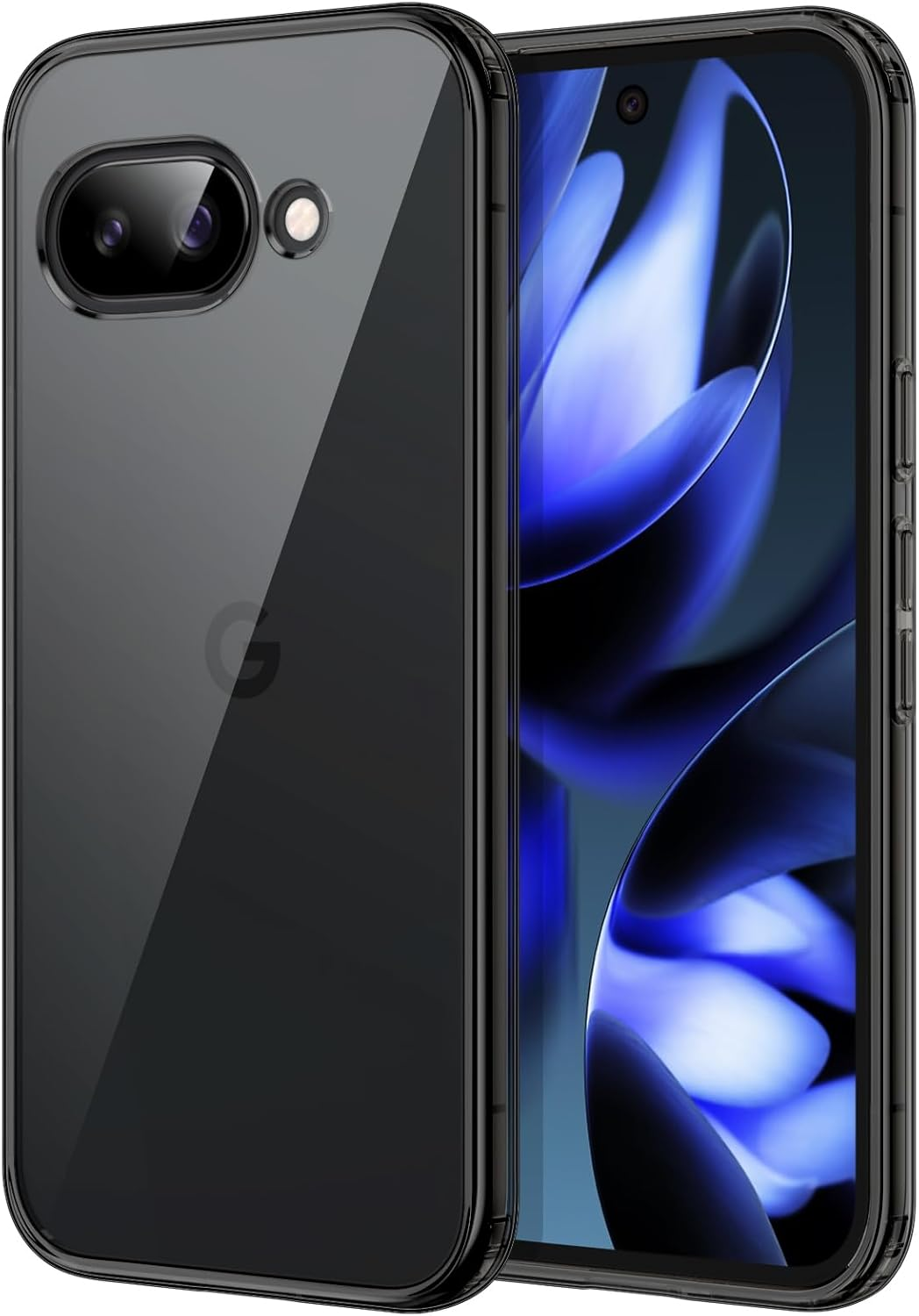 Jetech Case for Google Pixel 8A 6.1-Inch 2024, Non-Yellowing Shockproof Bumper Protective Phone Cover, Anti-Scratch Hard PC Back (Black)