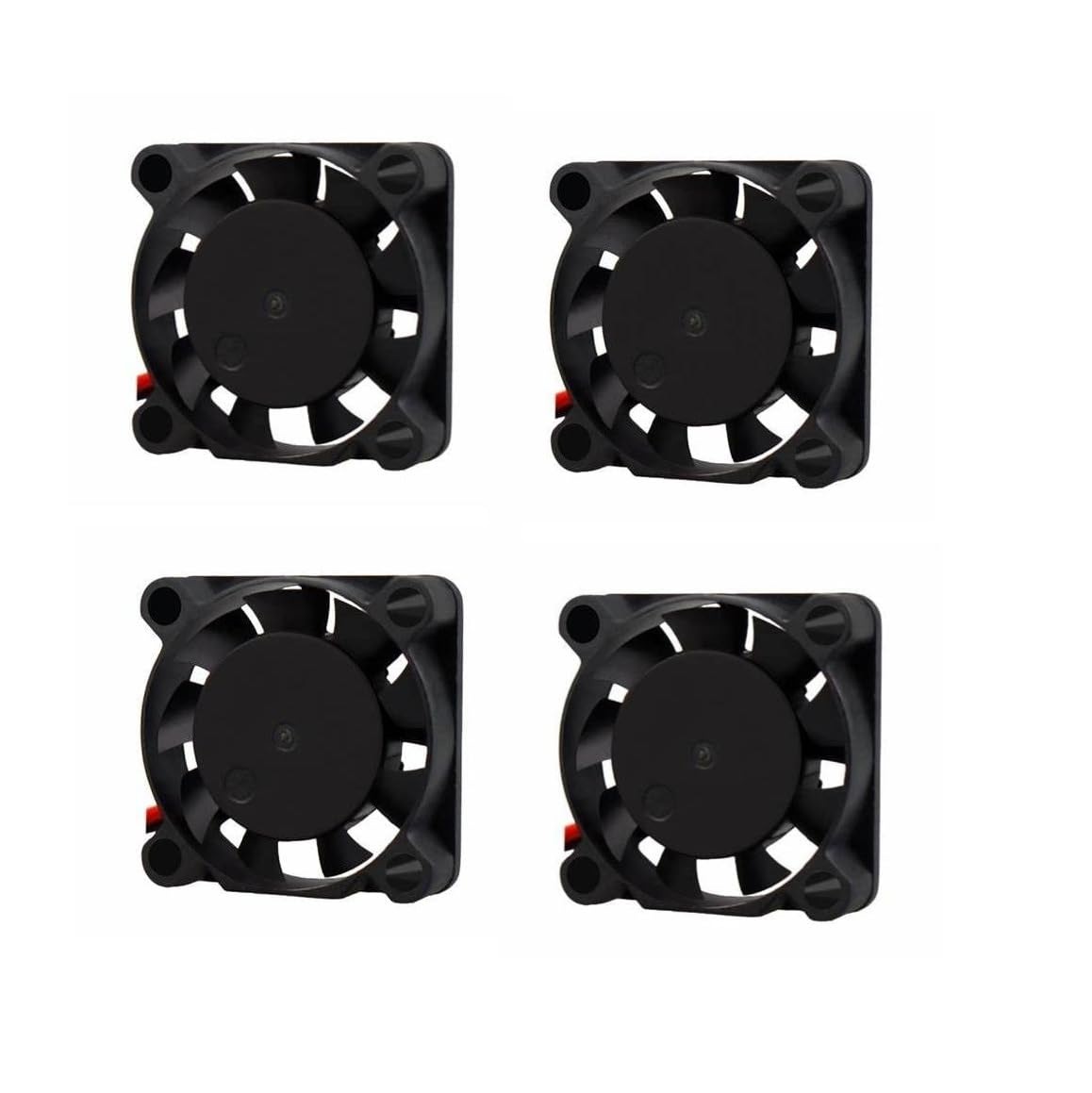 Easycargo 25Mm Fan 2507, Raspberry Pi 4 Fan 25Mmx25Mmx7Mm, Raspberry Pi Cooling Fan Brushless 3.3V 5V DC Quiet Fan for Raspberry Pi 4B, Pi 3B+ (25Mmx25Mmx7Mm) (Black 4-Set) image number 5