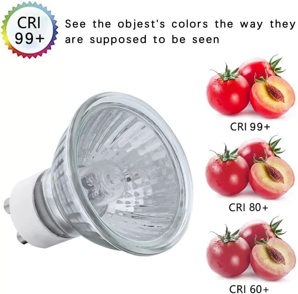 3 PCS GU10 Dimmable Halogen Light Bulbs 2 Pin,50W Candle Warmer Replacement Lamps, Top-Down Heating for Wax Warmer Spot Lights Wax Melt Burner Track Light Bulbs image number 5