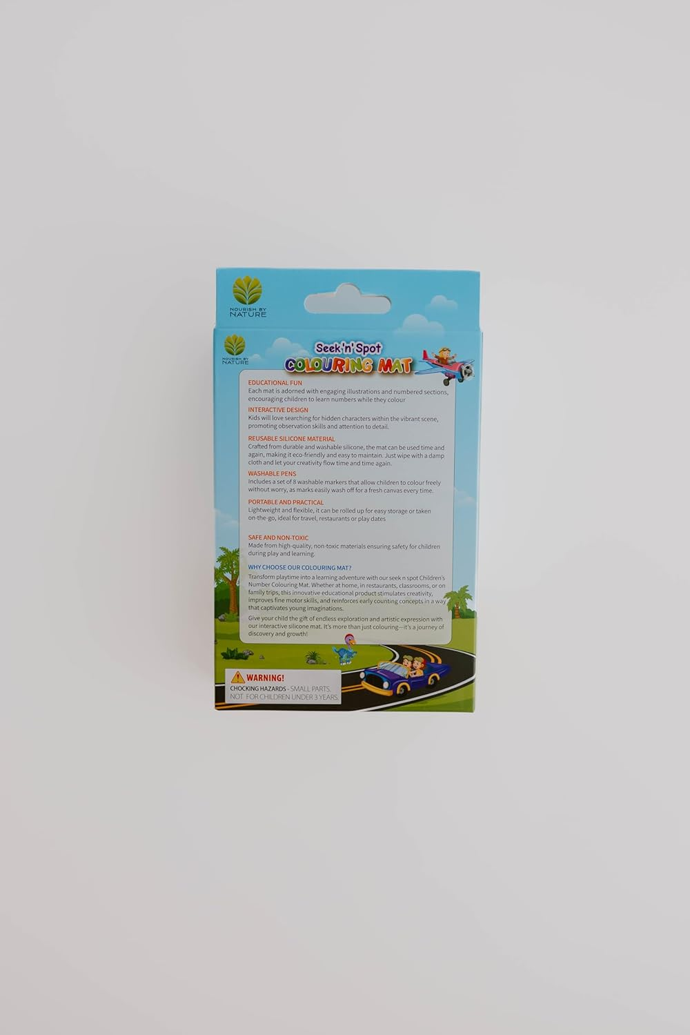 Nourish by Nature Silicone Colouring Mat - Cars and Trucks image number 1